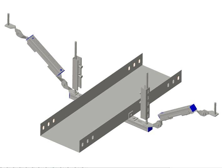 电缆桥架抗震支架图例图片